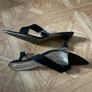 SHEIN Black Strappy Heels